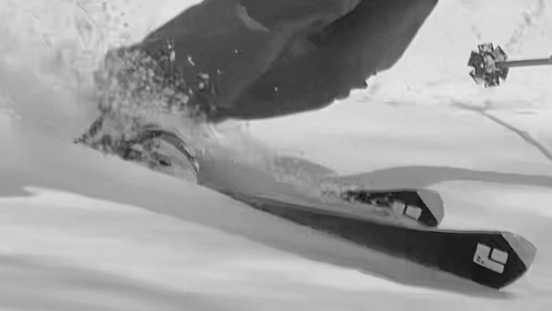 テレマークスキー足元